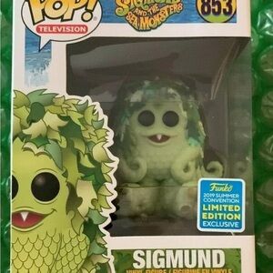 SDCC 2019 FUNKO POP SIGMUND & THE SEA MONSTERS EXCLUSIVE WITH SHARED STI…